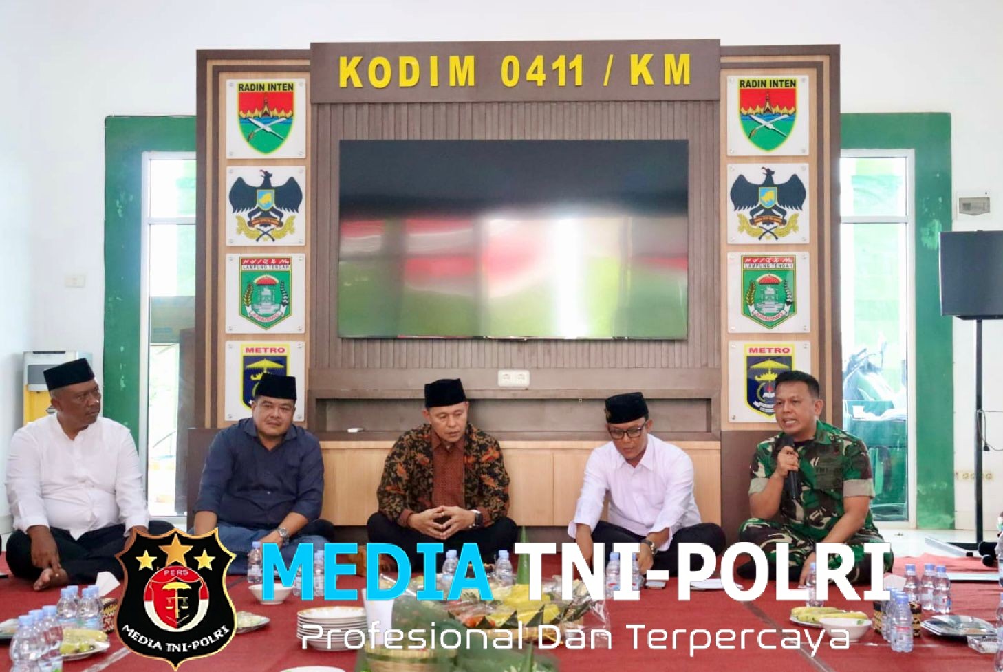 Polres Lampung Tengah Hadiri Tasyakuran Penempatan Gedung Baru Makodim 0411/KM Simbol Penguatan Sinergi Keamanan di Lampung Tengah