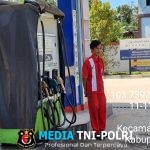 Personel Polsek Menjalin, Sambangi SPBU Minimalisir Gangguan Keamanan