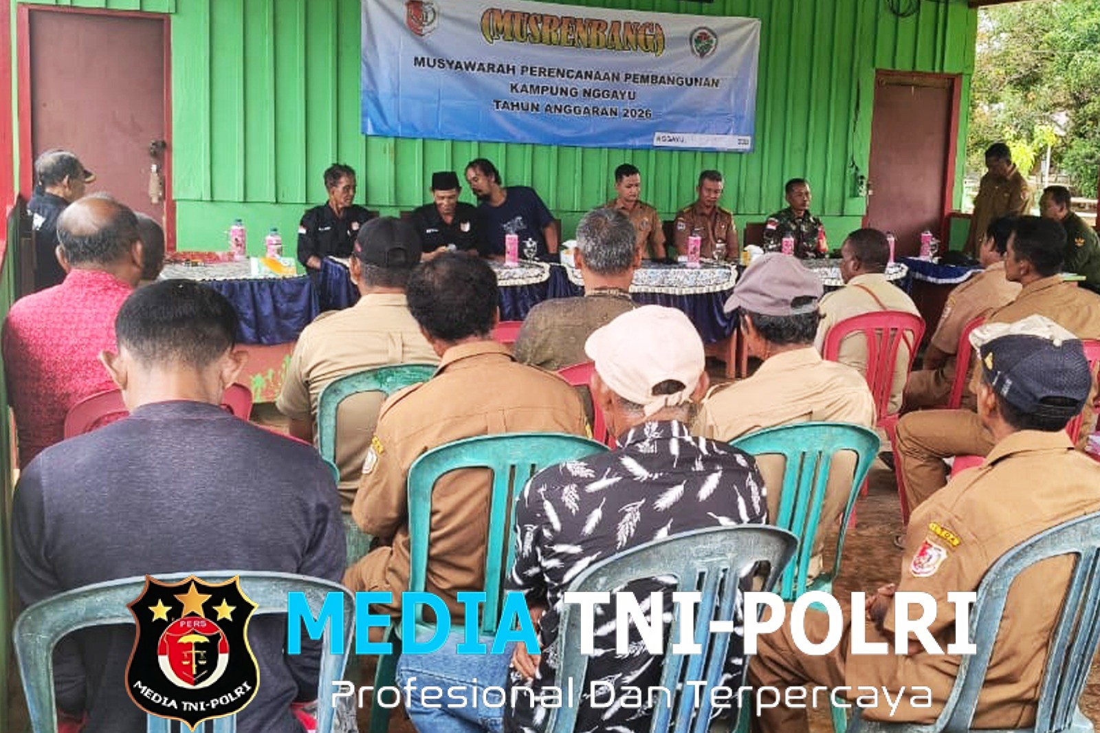 Wujud Kebersamaan Membangun, Babinsa Kampung Nggayu Hadiri Musrenbang