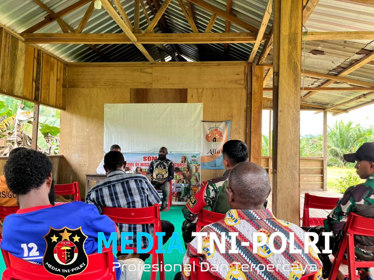 Pos Iwur Satgas Yonif 751/VJS Dilibatkan dalam Rapat Panitia Natal TNI Hadir Bersama dan di Hati Rakyat