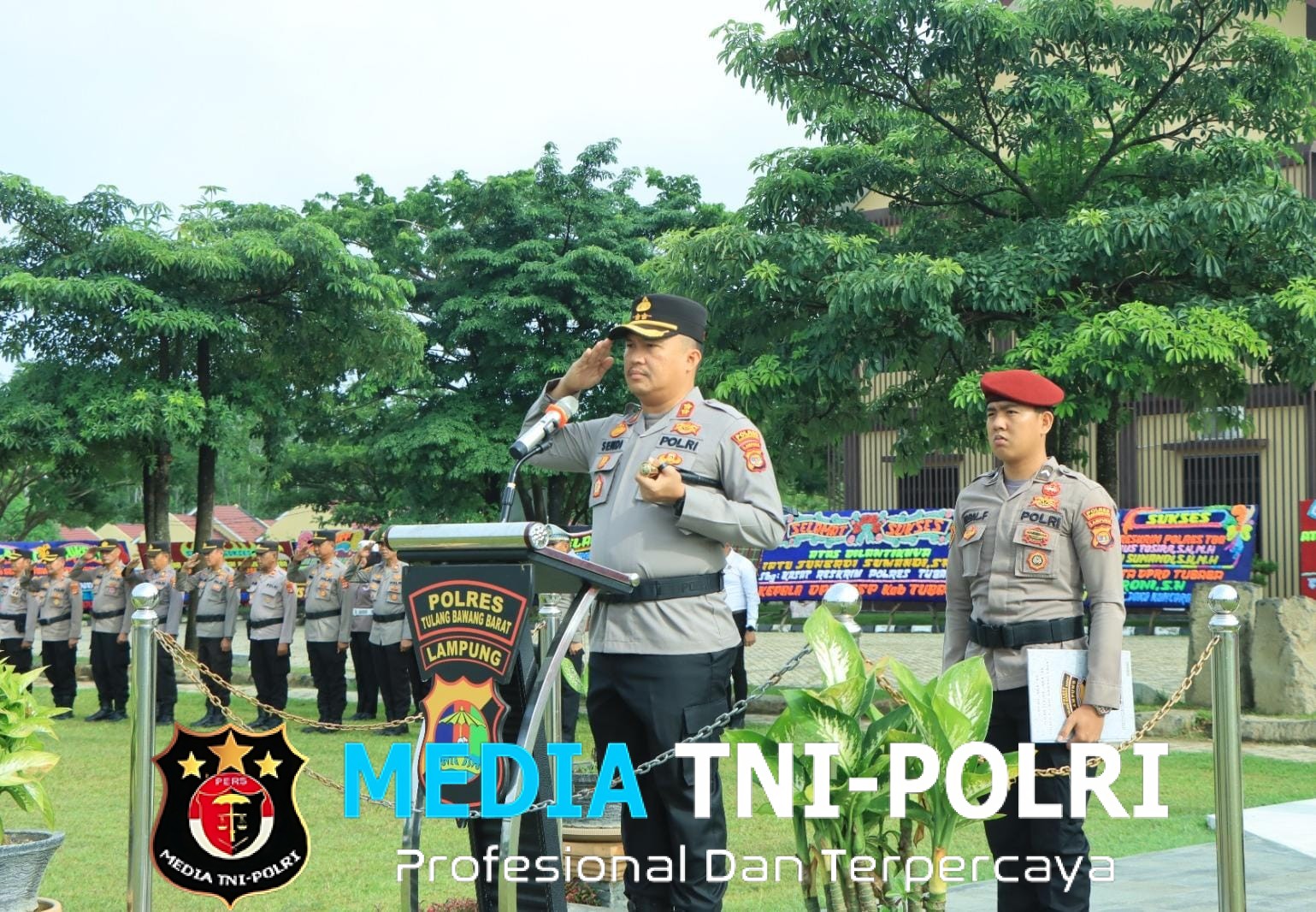 Kapolres Tulang Bawang Barat Pimpin Pelantikan Jabatan Kabagren dan Sertijab Kasatreskrim