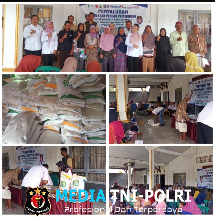 Dinas Ketahanan Pangan kabupaten Pringsewu Mengadakan penyaluran Cadangan Pangan Pemerintah