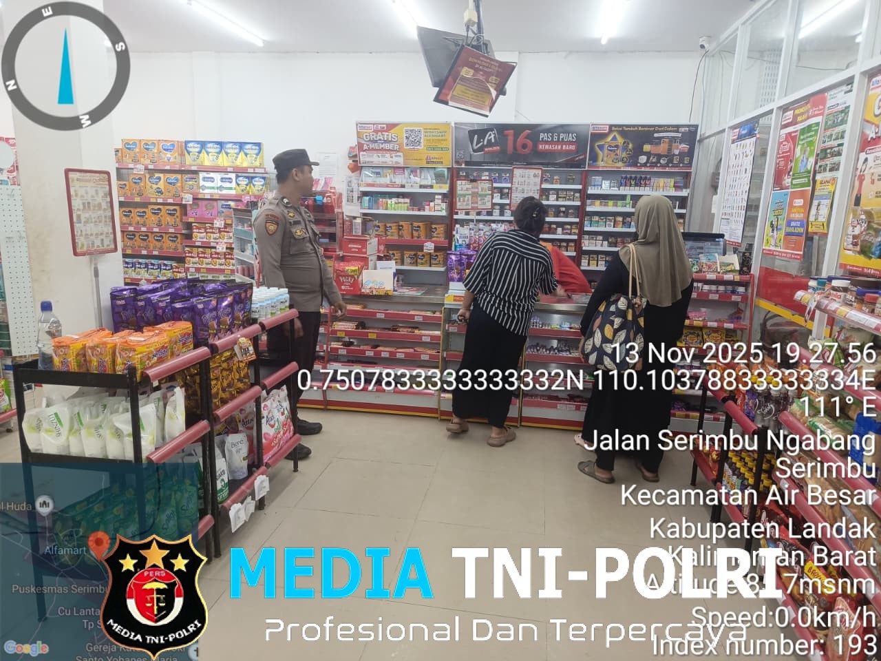 Wujud Kepedulian Polisi, Polsek Air Besar Intensifkan Patroli Malam