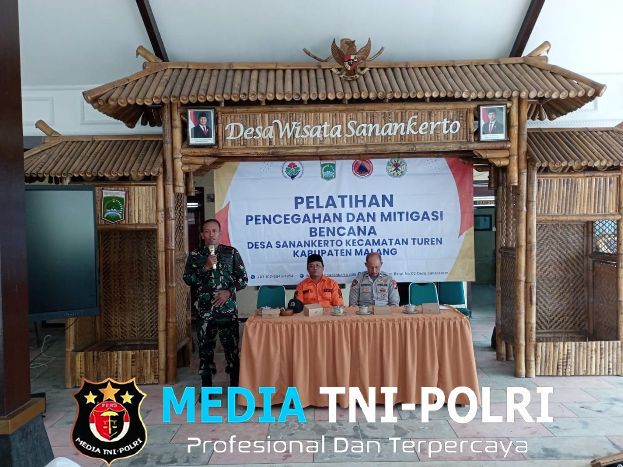 Sinergi Babinsa, BPBD dan Desa Sanankerto Tingkatkan Kapasitas Mitigasi Bencana