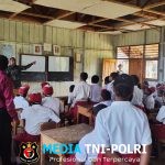 Satgas Pamtas Yonif 751/VJS Beri Wawasan Kebangsaan di SD Inpres Tarub Tanamkan Cinta NKRI Sejak Dini