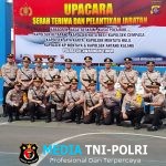 Kapolres Kotim AKBP Risky Maulana Zulkarnain Pimpim Sertijab di Halaman Kantor Satlantas Polres Kotim