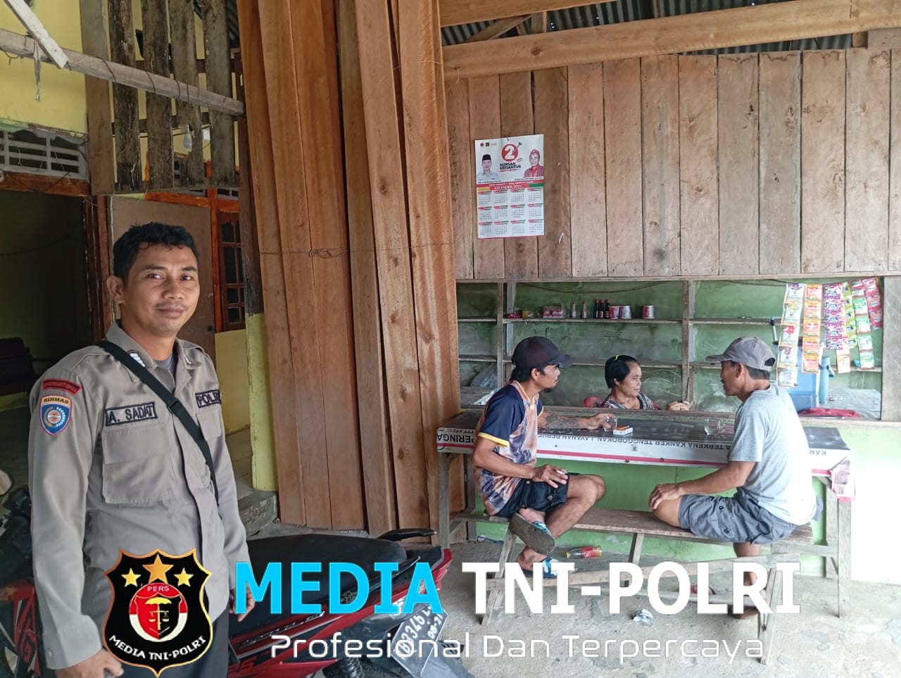 Polisi Laksanakan Patroli Menjaga Situasi Aman dan Cegah Tindakan Kejahatan di Pasar Kuala Behe