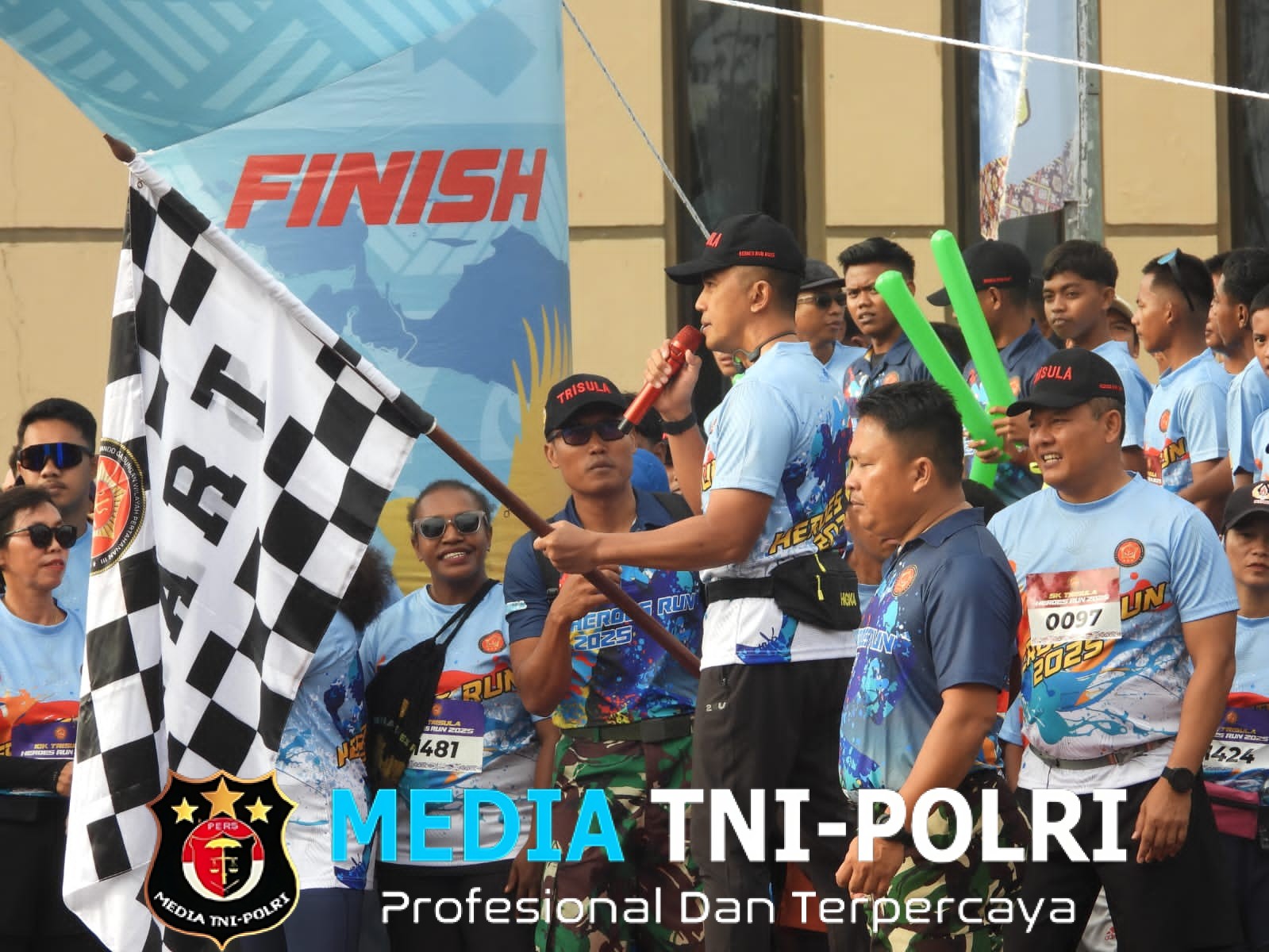Ribuan Pelari Ramaikan Trisula Heroes Run 2025 di Timika