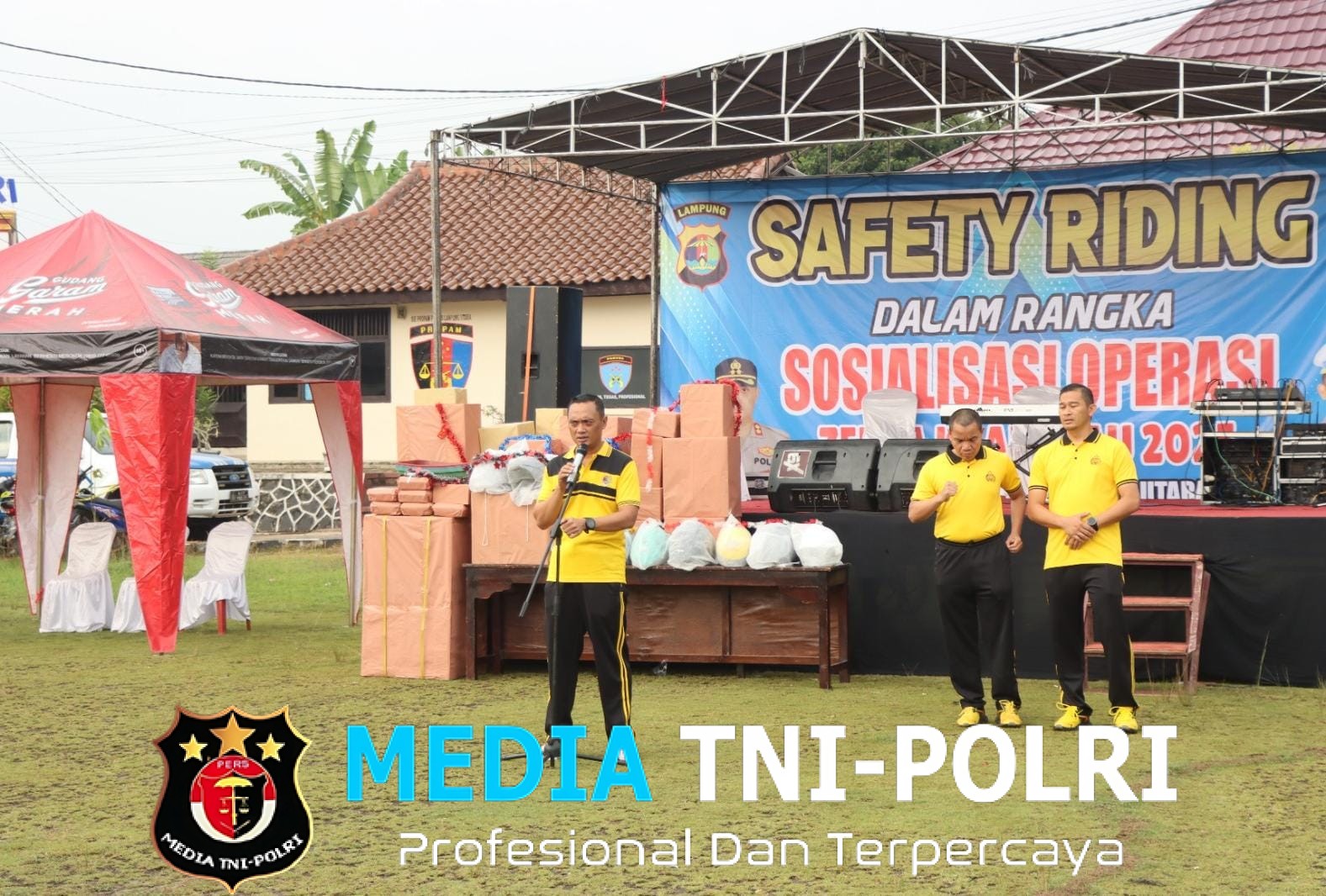 Sosialisasi Ops Zebra Krakatau 2025, Polres Lampung Utara Gelar Safety Riding