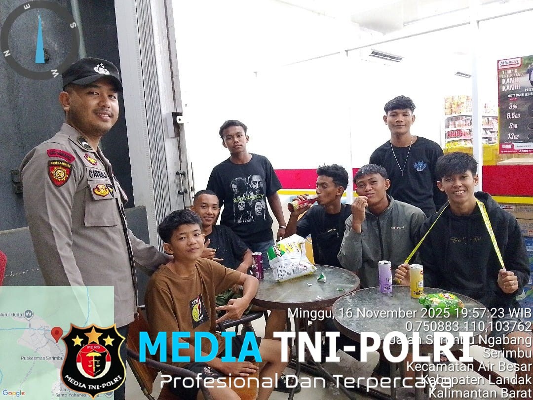 Polisi Sambangi Titik Keramaian Remaja, Ingatkan Bahaya Kenakalan Malam Hari
