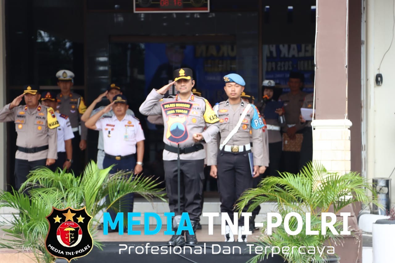 Operasi Zebra Candi 2025 Dimulai, Polres Wonogiri Gelar Apel Pasukan di Mapolres