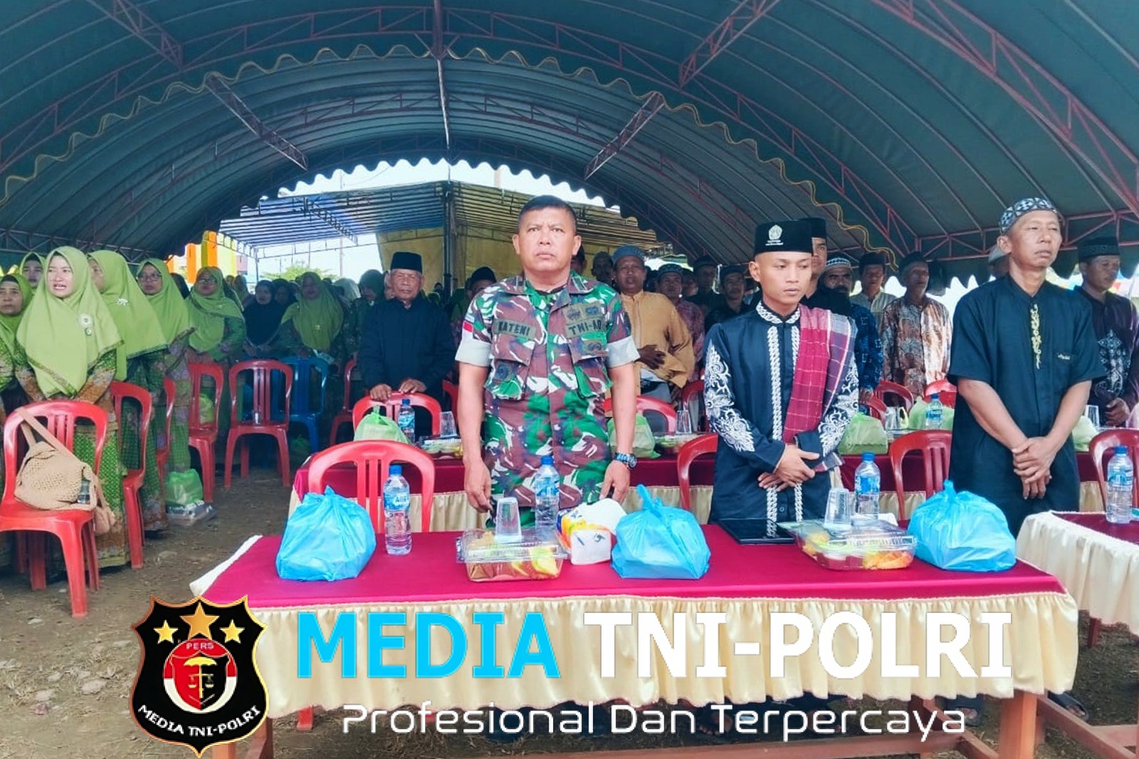 Perkuat Iman Teguhkan Kepribadian, Danramil Ulilin Hadiri Pengajian Rutin Muslimat NU