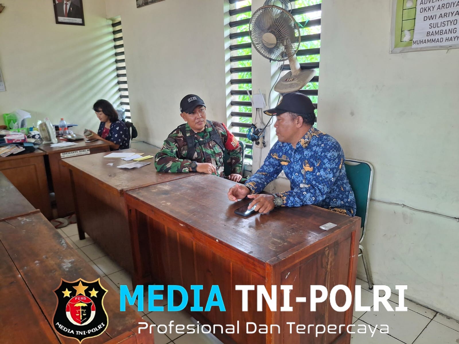 Ciptakan lingkungan Aman dan Tertib, Babinsa Sambangi Lurah Pasar Harjodaksino