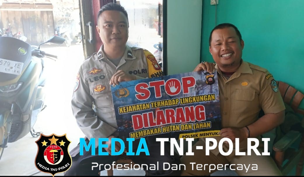 Bhabinkamtibmas Polsek Menyuke Selalu Imbau Warga Antisipasi Kebakaran Hutan dan Lahan