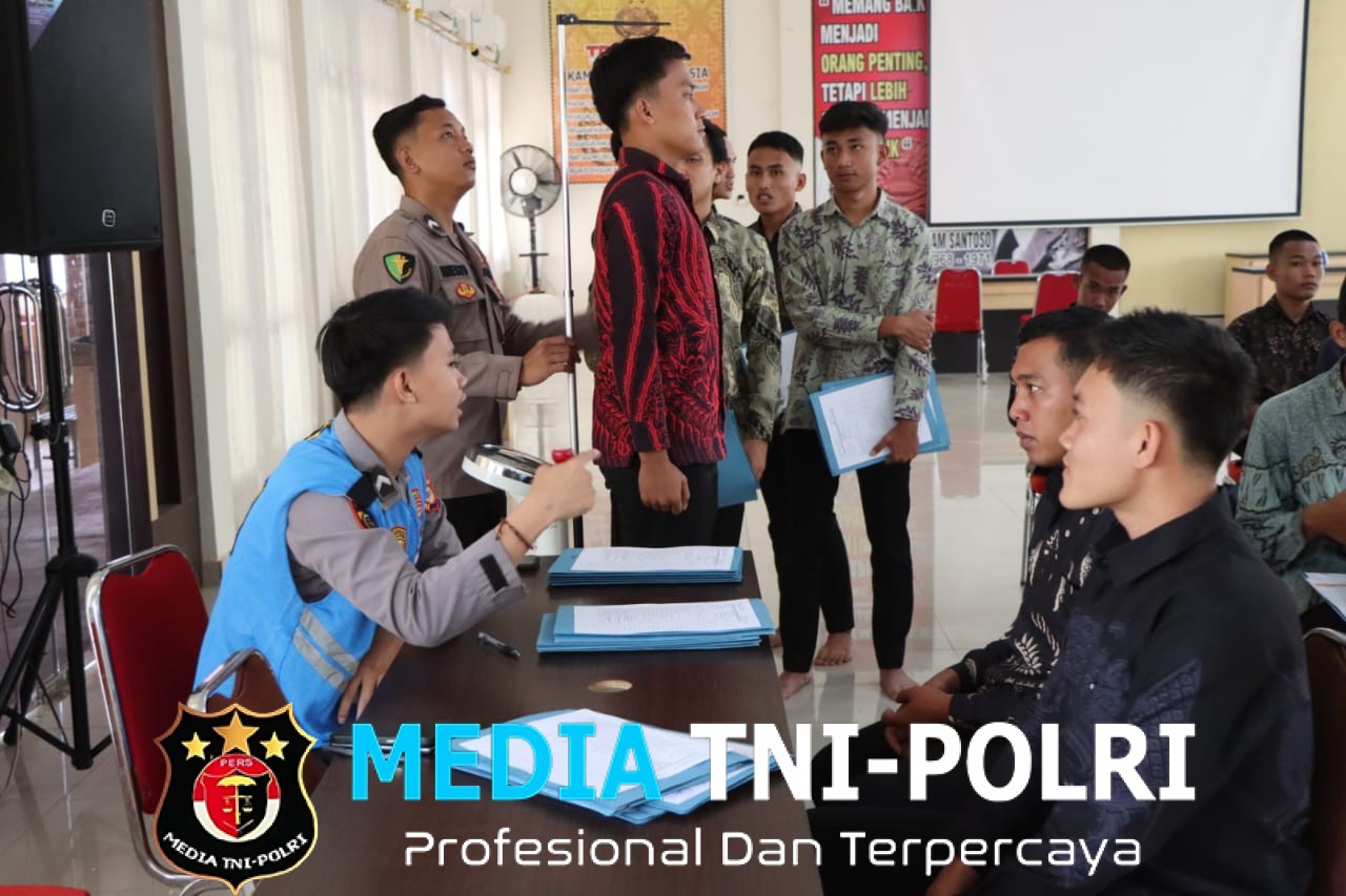 Pendaftaran Bintara Brimob 2025 Dibuka, Polres Tanggamus Terima 55 Casis pada Hari Pertama Verifikasi