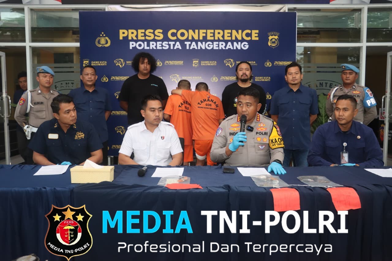 Sempat Melawan, Polresta Tangerang Ringkus Dua Pelaku Curanmor Bersenpi