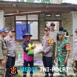 Respons Cepat, Polres Lampung Tengah Bantu Warga Terdampak Angin Puting Beliung