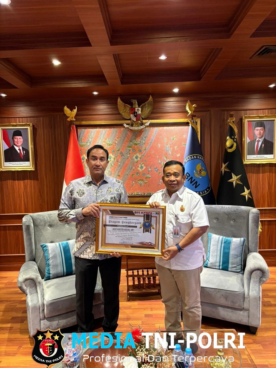 BNN Bawah Komando Suyudi Raih Apresiasi BPIKPNPA RI atas Pengungkapan Jaringan Narkoba