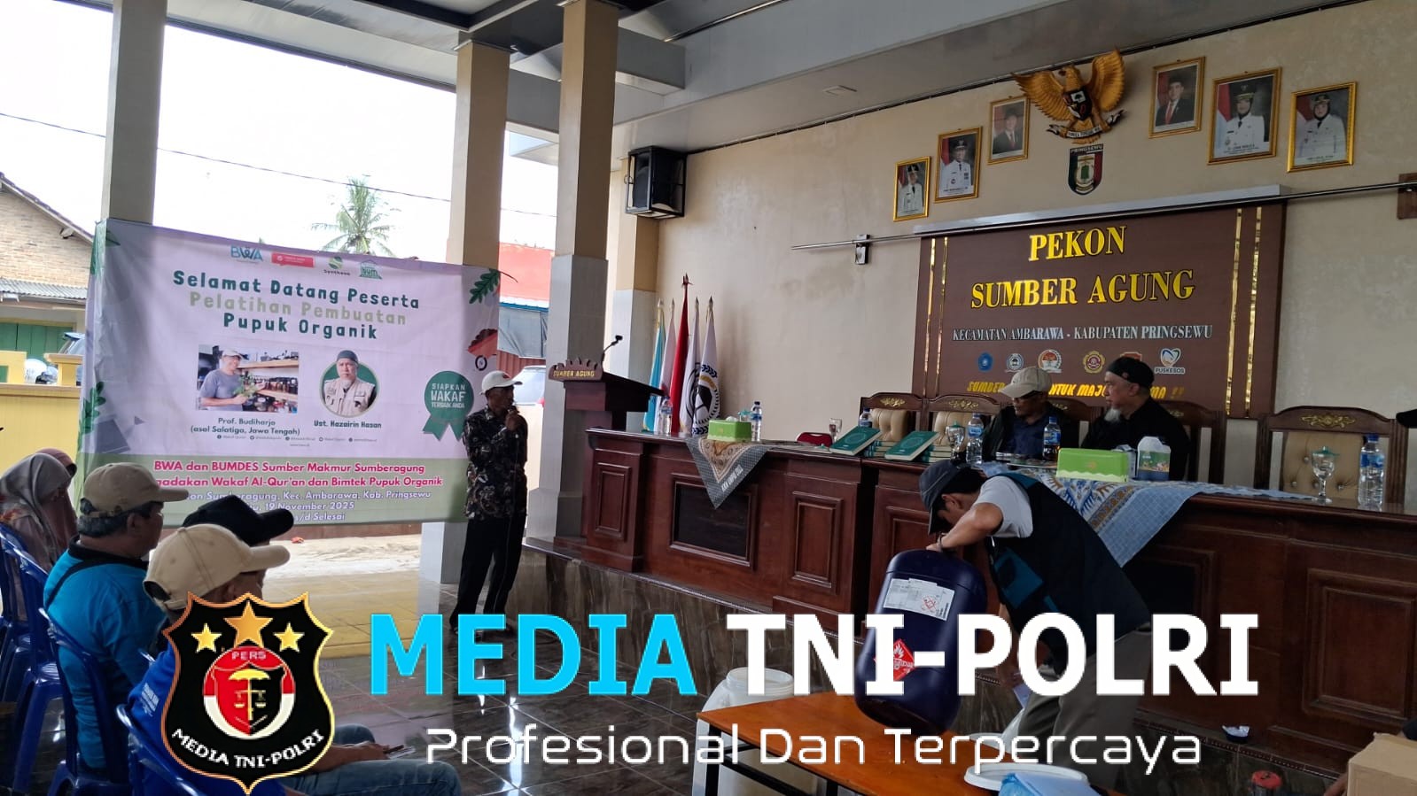 BWA Gelar Pelatihan Pembuatan Pupuk Organik dan Distribusi Al-Qur’an di Pringsewu, Lampung