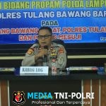 Bid Propam Polda Lampung Gelar Kegiatan Supervisi di Polres Tulang Bawang Barat