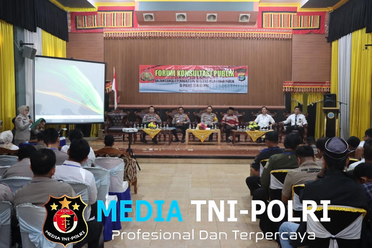 Tingkatkan Kualitas Pelayanan SKCK, SIM, SPKT dan Penyidikan, Polres Tanggamus Gelar FKP 2025