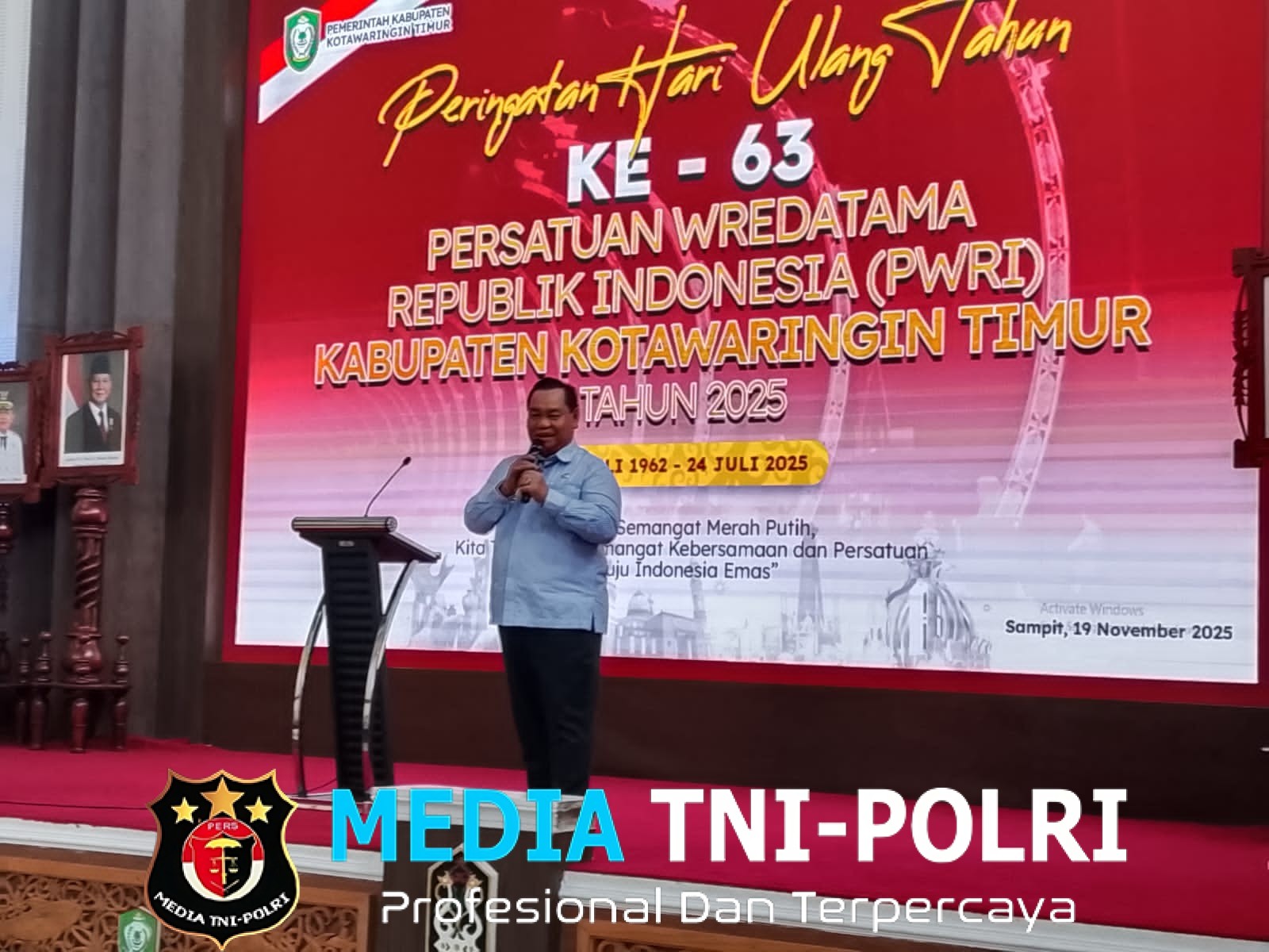 Bupati Kotim Halikinnor Menghadiri HUT PWRI yang ke 63