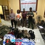 Gagalkan Upaya Penyelundupan, Satgas Pamtas RI-PNG Statis Yonif 643/Wns Berhasil Amankan Pelaku Beserta Barang Bukti