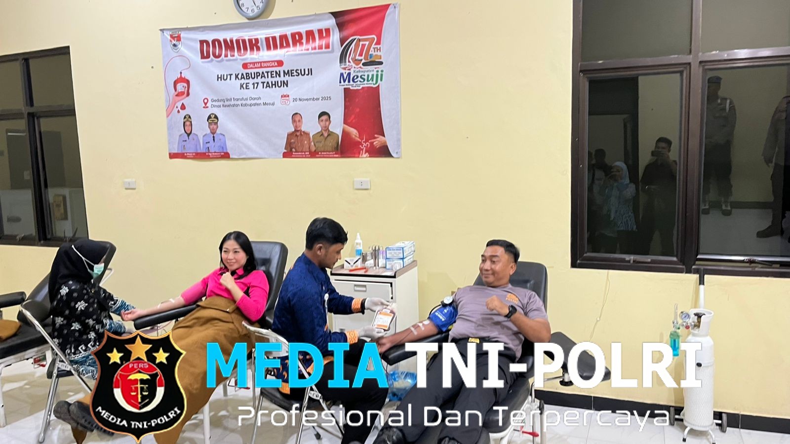 Kapolres Mesuji Dampingi Bupati dalam Acara Sunat Massal dan Donor Darah di Rumah Sakit Ragab Begawe Caram Brabasan