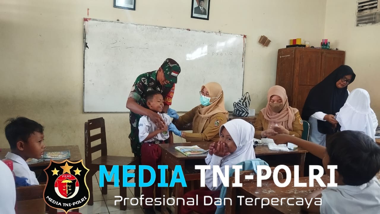 Wujudkan Generasi Sehat, Babinsa Koramil Klego Dampingi BIAS