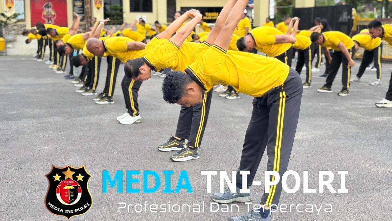 Personil Polres Kotim Olah Raga Bersama Meningkatkan Kekompakan Dan Kesehatan