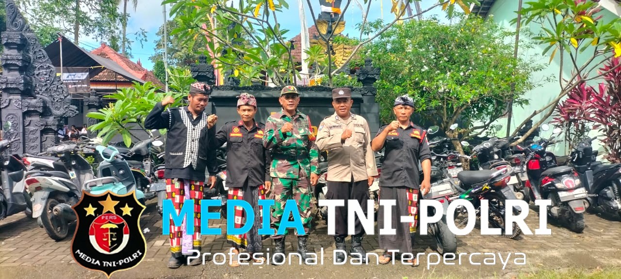 Koramil Bangorejo Siaga Amankan Galungan di Sambirejo, Wujud Harmoni TNI dan Umat Hindu