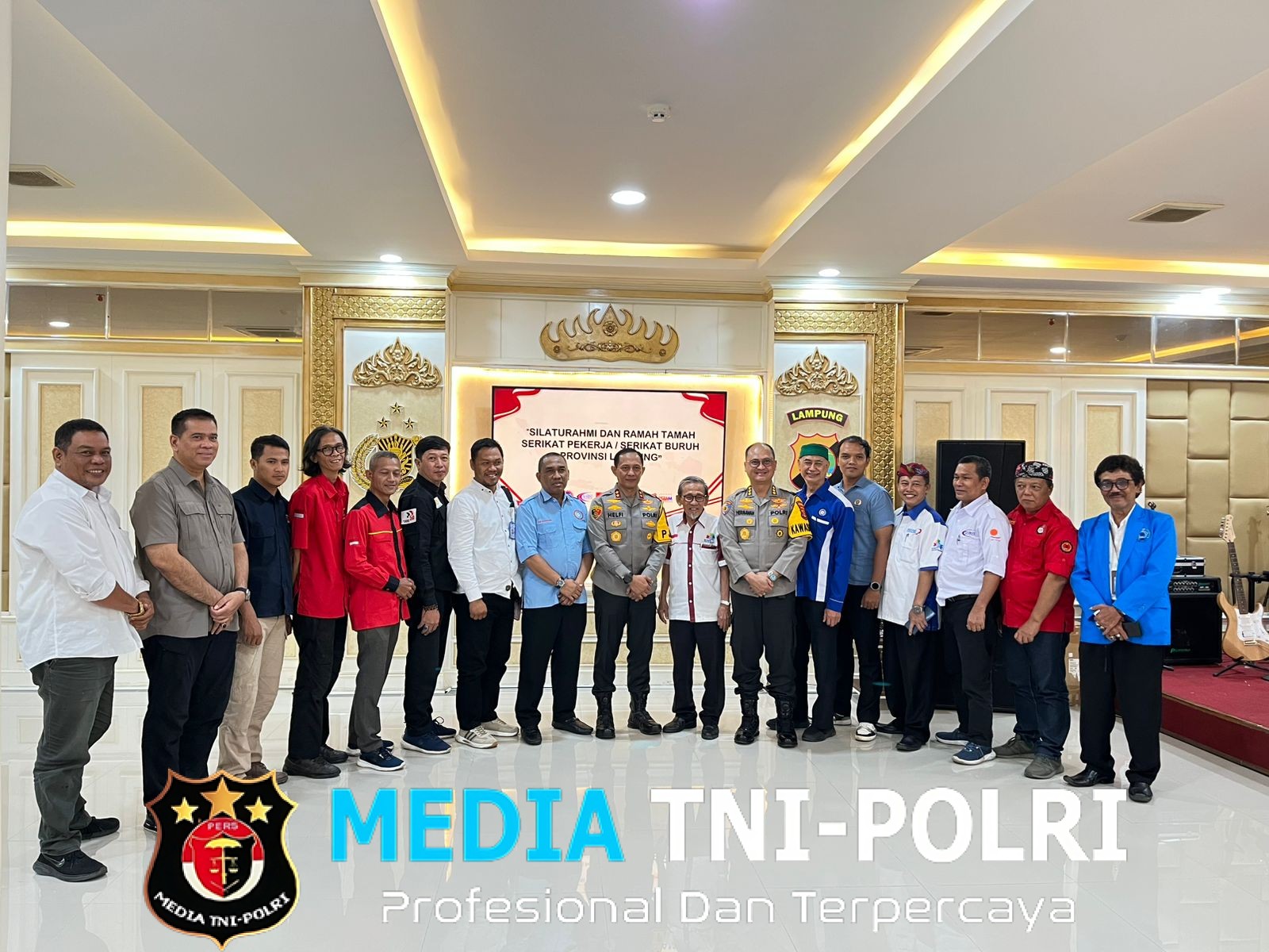 Kapolda Lampung Temui Serikat Buruh Jaga Kondusivitas Jelang UMP–UMK