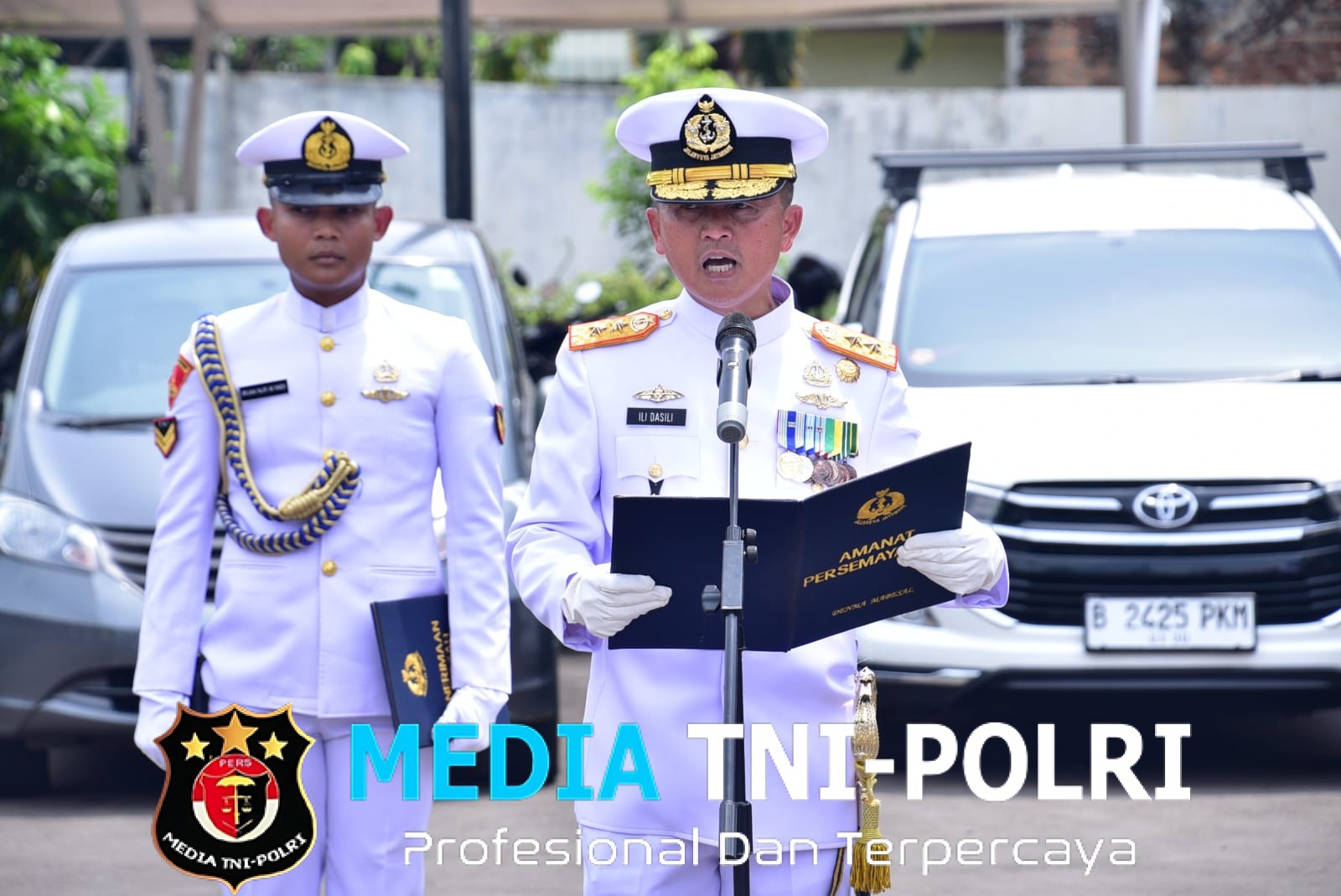 Danpasmar 1 Sebagai Irup Pelepasan Jenazah Almarhum Mayjen TNI Mar (Purn) Purwadi