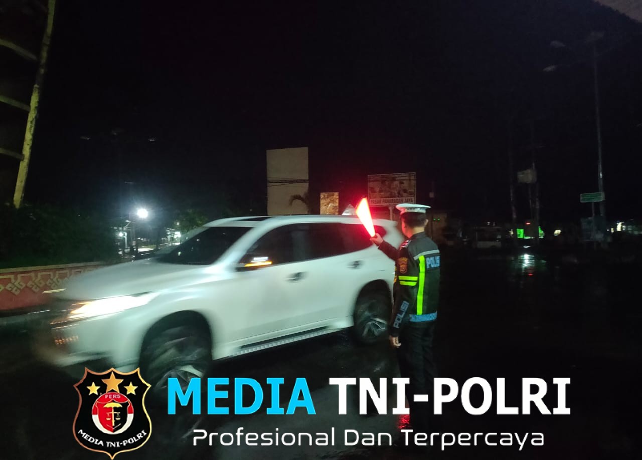 Sat Lantas Polres Tulang Bawang Barat, Patroli Malam Hari Untuk Jaga Kamsebtibcarlantas