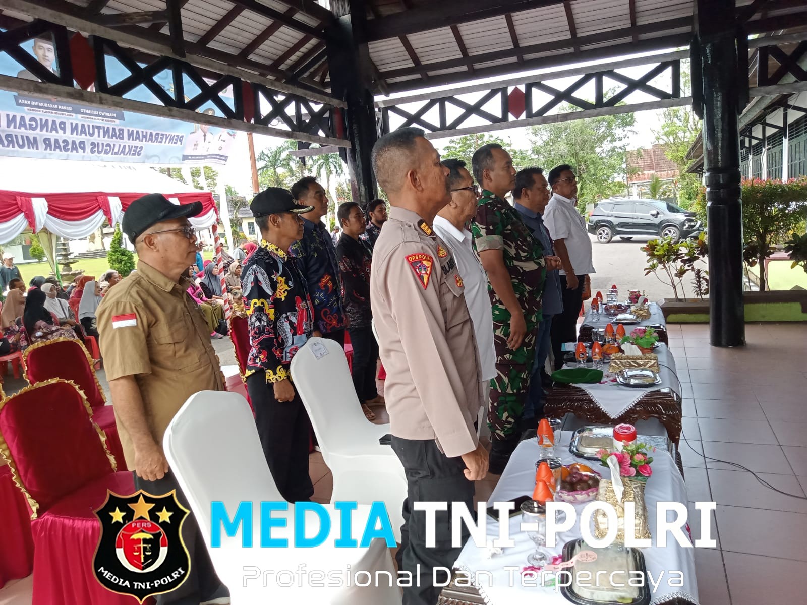 Komandan Kodim 1015/Sampit Hadiri Zoom Meeting Penyerahan Bantuan Pangan Presiden RI