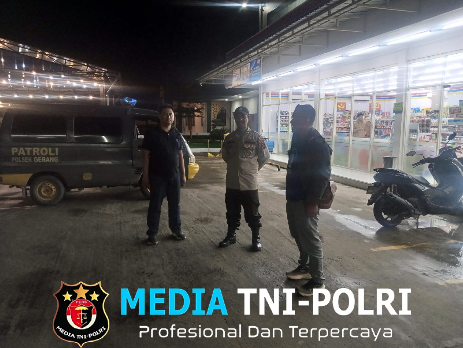 Patroli Blue Light Polres Langkat Tingkatkan Rasa Aman Warga pada Malam Hari