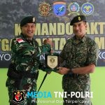 Commander Officer 11 RAMD Tentara Diraja Malaysia Laksanakan Kunjungan ke Makotis Gabma Entikong Satgas Pamtas RI–Malaysia Yonarhanud 1/PBC/1 Kostrad