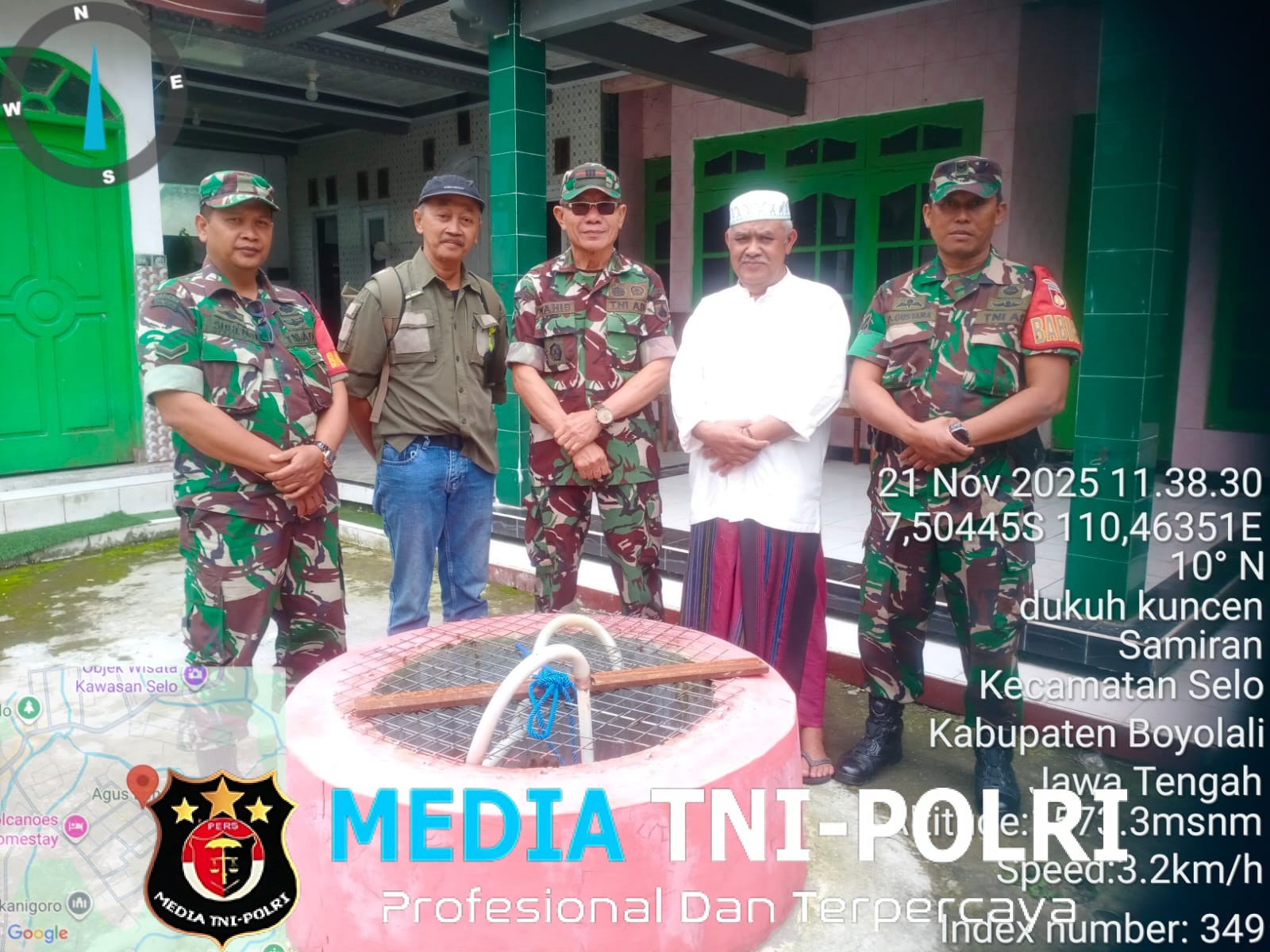 TNI dan Warga Selo Kompak Rawat Sumur Resapan, Wujud Nyata Kemanunggalan dan Kepedulian Lingkungan