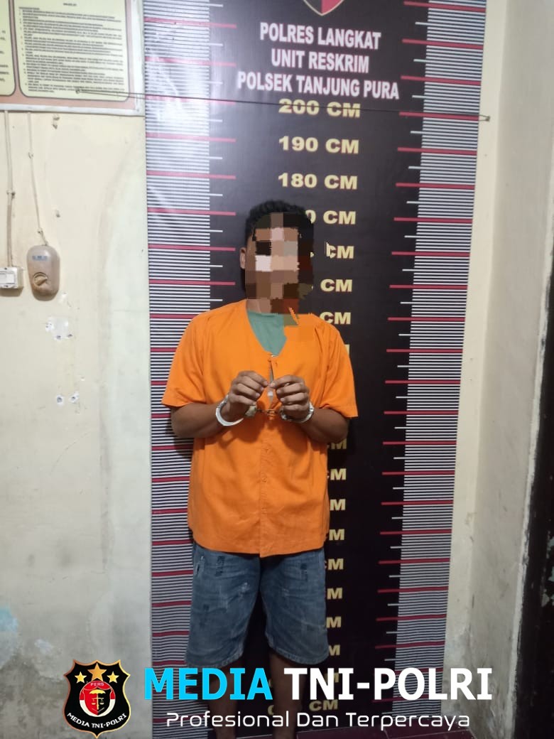 Polsek Tanjung Pura Ungkap Kasus Narkotika Jenis Sabu di Desa Pantai Cermin