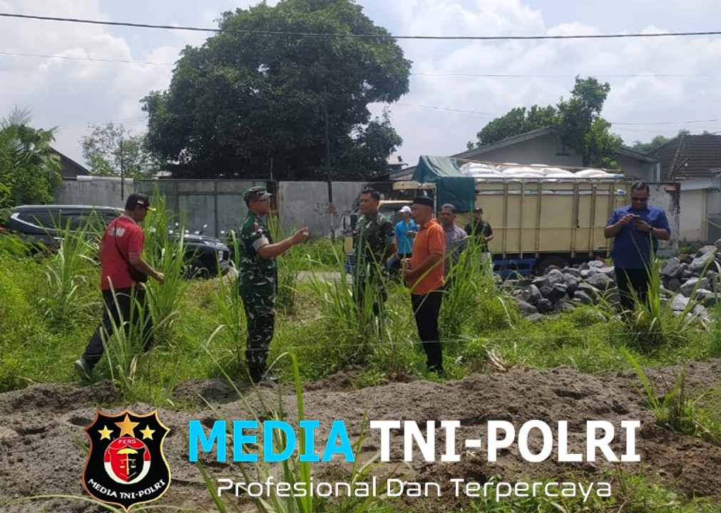 Koramil Jajaran Kodim 0808/Blitar Siapkan Lahan Pembangunan Koperasi Desa Merah Putih