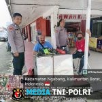 Patroli Siang Polsek Ngabang Menyasar di Terminal dan Pusat Aktivitas Perbelanjaan dan Perbankan yang ada di Kota Ngabang