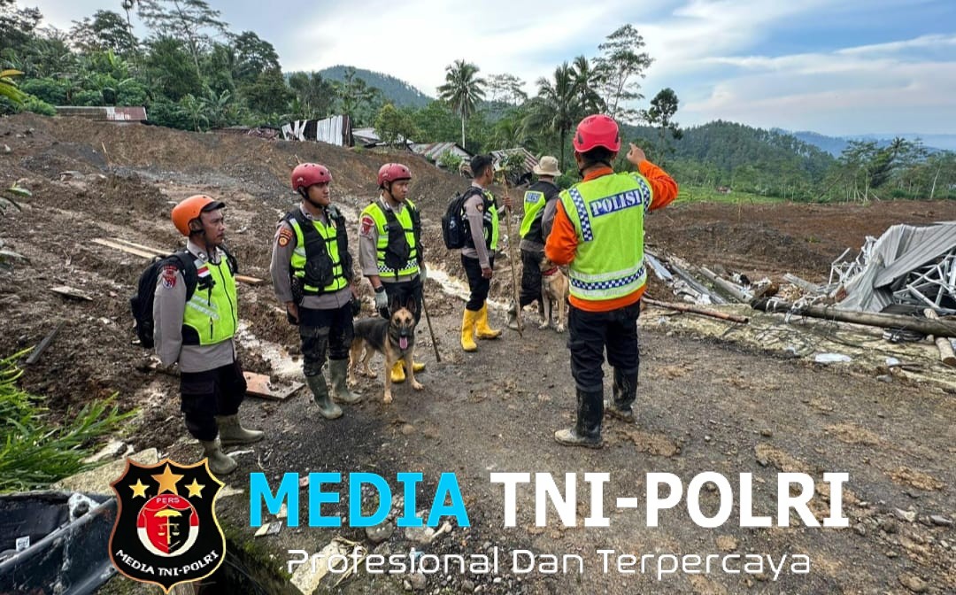 K9 Sat Samapta Polres Wonogiri Bantu Intensif Pencarian Korban Longsor Banjarnegara, Tiga Jenazah dan Dua Body Part Berhasil Ditemukan