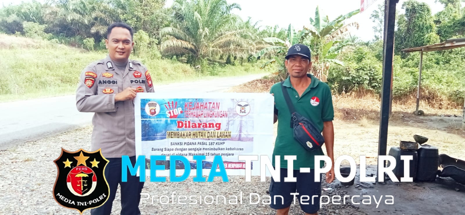 Melalui Patroli Dialogis Bripka Anggi Setiawan Ajak Masyarakat Tidak Melakukan Pembakaran Hutan dan Lahan