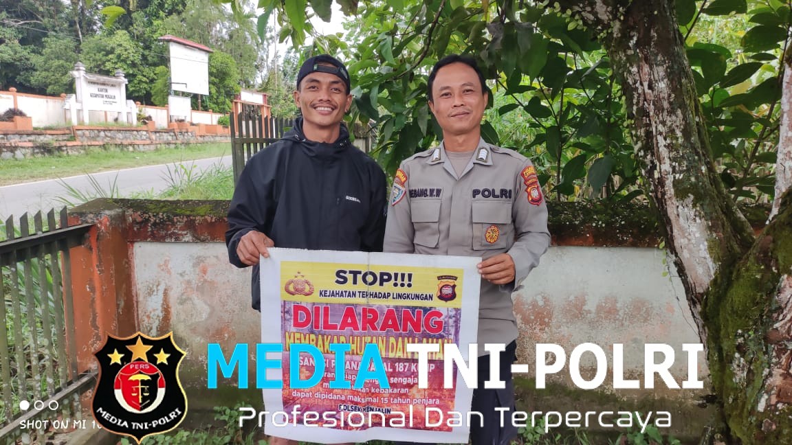 Bhabinkamtibmas Polsek Menjalin Gencar Sosialisasi Karhutla kepada Masyarakat