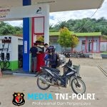 Polisi Patroli Antisilasi Gangguan Kamtibmas di Obyek Vital SPBU Kuala Behe