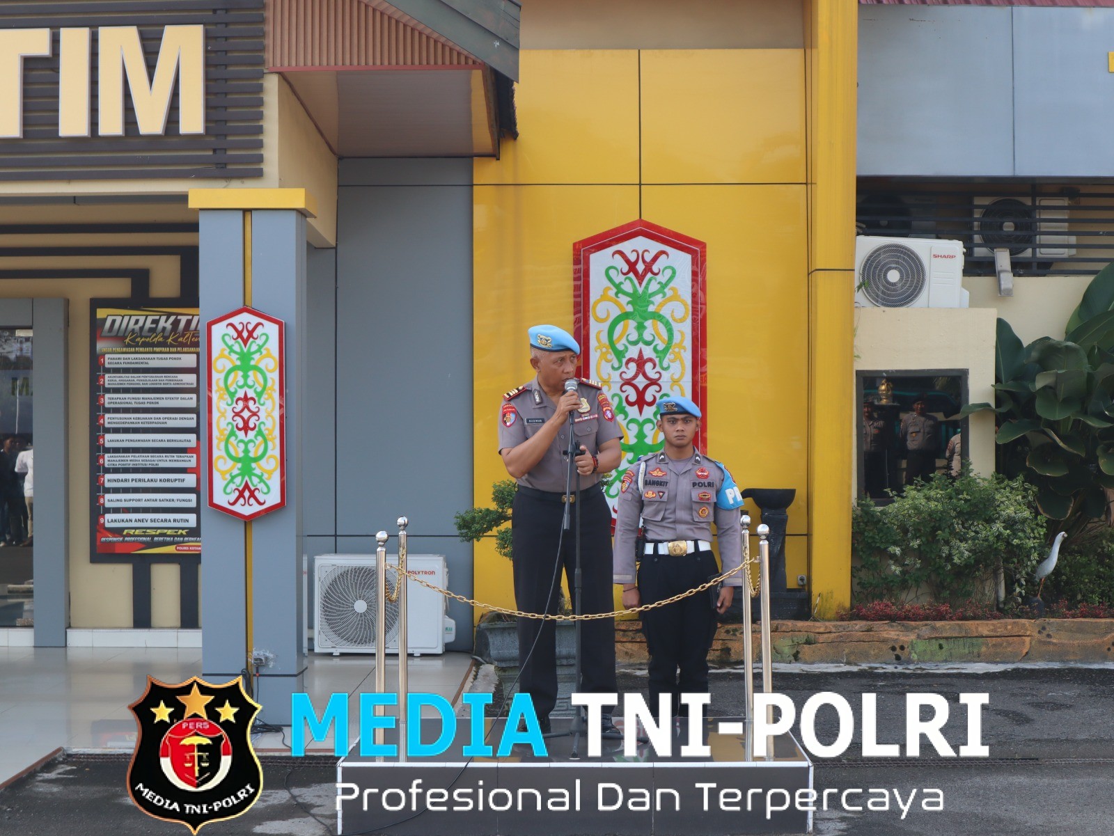 Kasi Propam Polres Kotim Tegaskan Larangan Keras Judi Online Saat Pimpin Apel Pagi