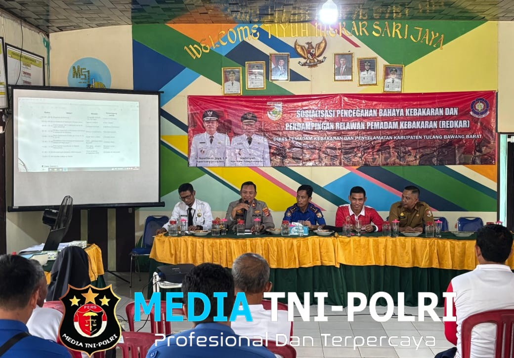 Kapolsek Lambu Kibang bersama Dinas Pemadam Kebakaran Sosialisasi Pencegahan Kebakaran dan Ingatkan Warga Untuk Waspada