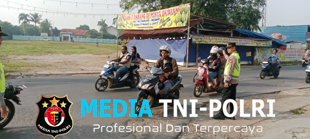 Cegah Kemacetan dan Kecelakaan, Polsek Setu Gelar Gatur Lalin Pagi di Jalur Ramai Setu–Cibuntu