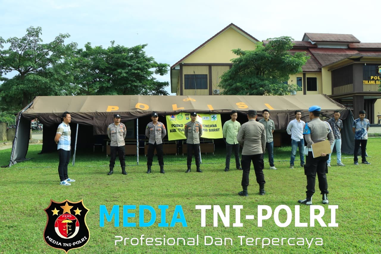 Antisipasi Bencana, Polres Tulang Bawang Barat Gelar Apel Rutin Posko Tanggap Darurat dan Siagakan Personil