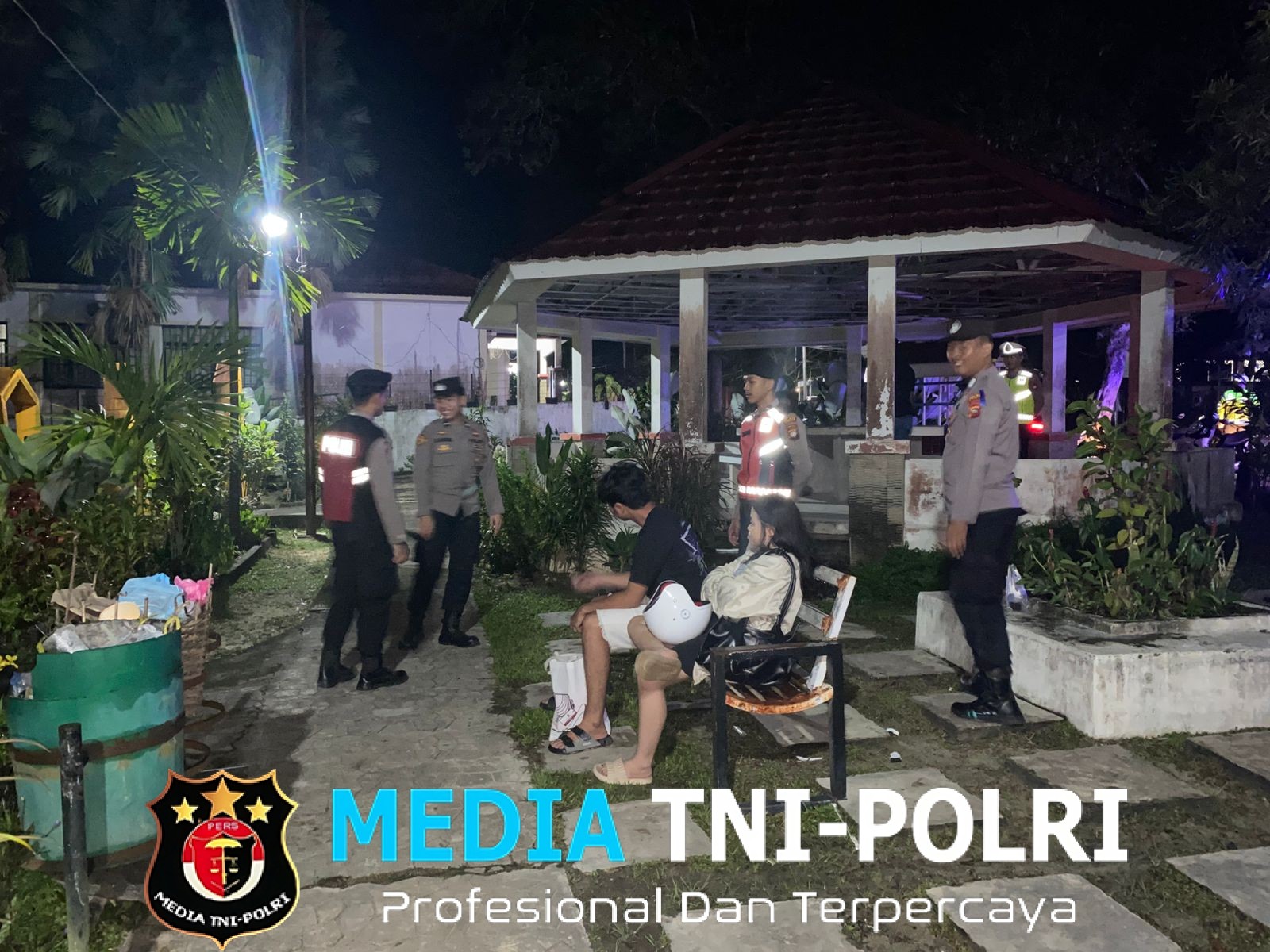 Pamapta Pimpin Gelar Patroli Malam Guna Menjaga Kamtibmas